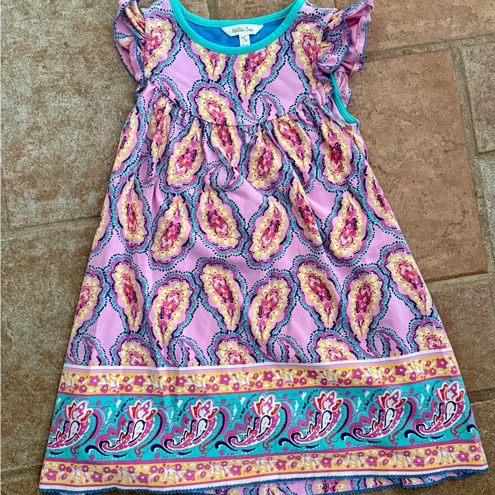 NWOT Matilda Jane Pink and Yellow Paisley dress